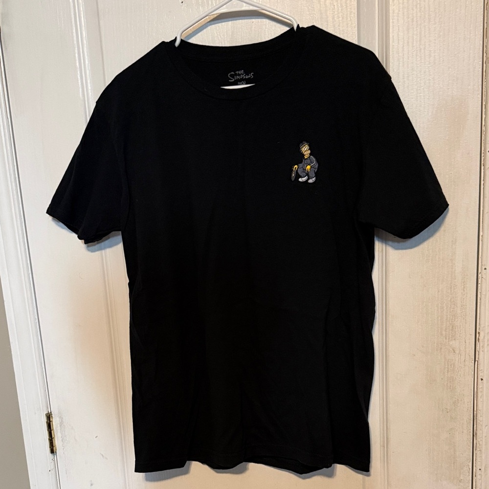 Classic Black Short Sleeve Tee with Graphic